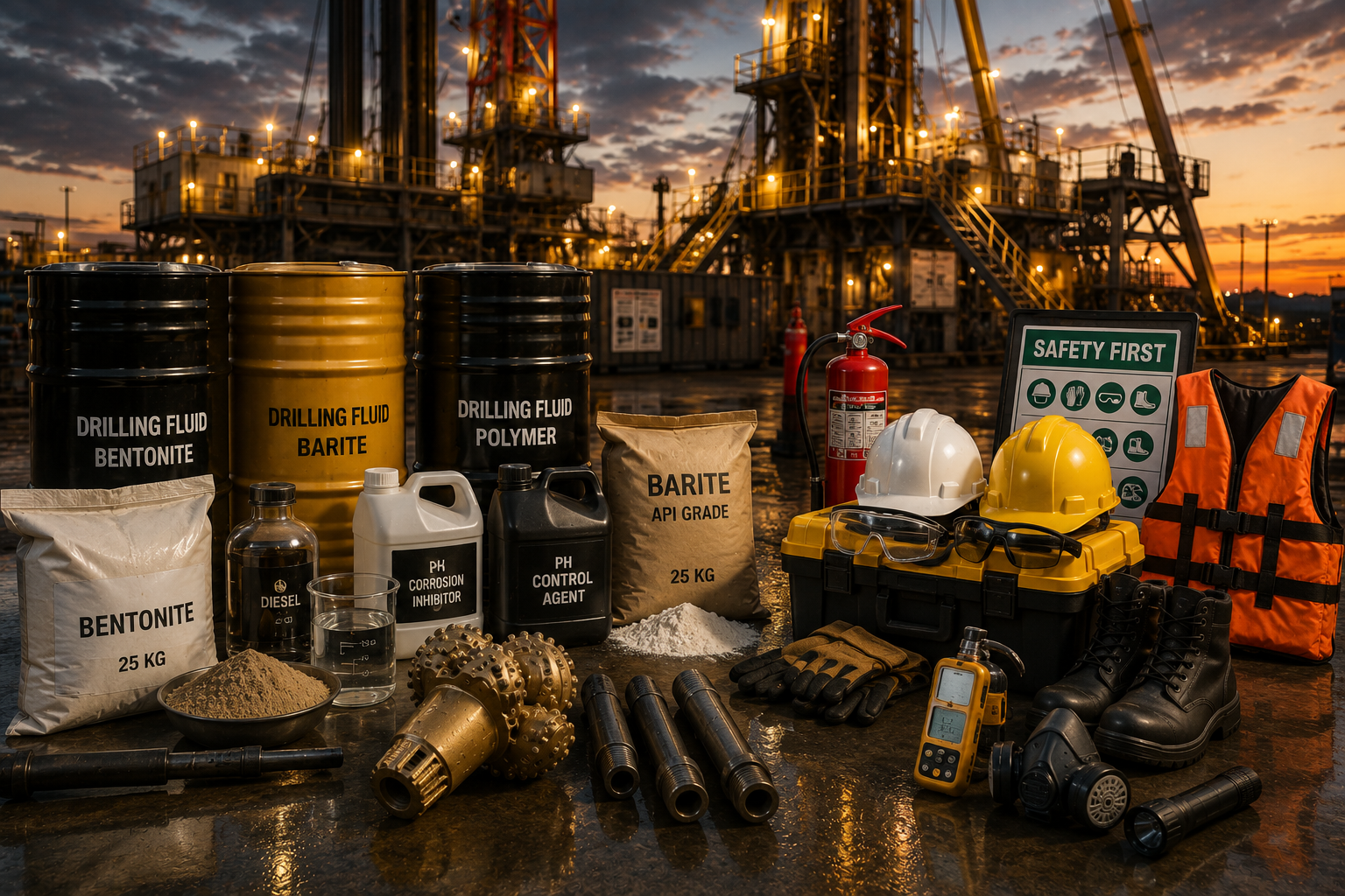 Safety equipment and chemicals