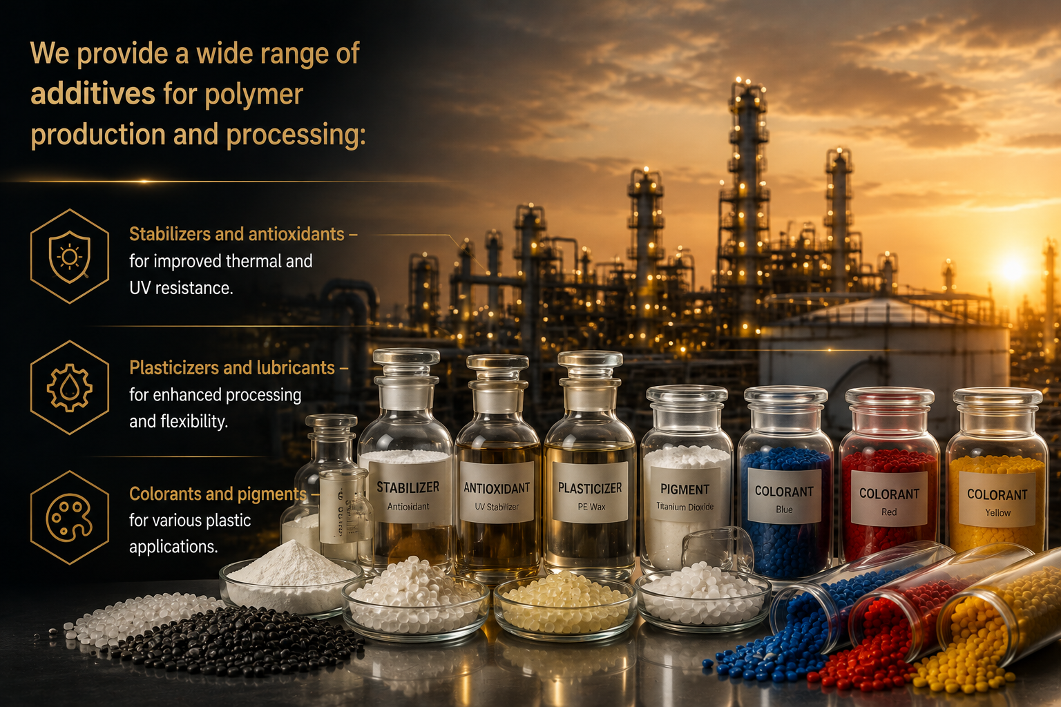 Additives and auxiliaries