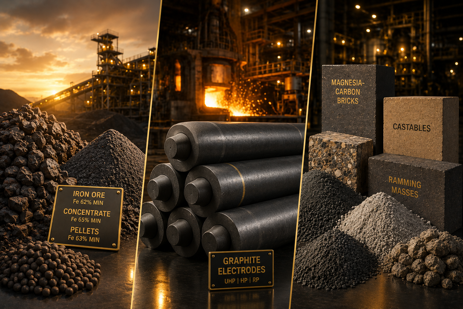 Iron ore and steelmaking raw materials